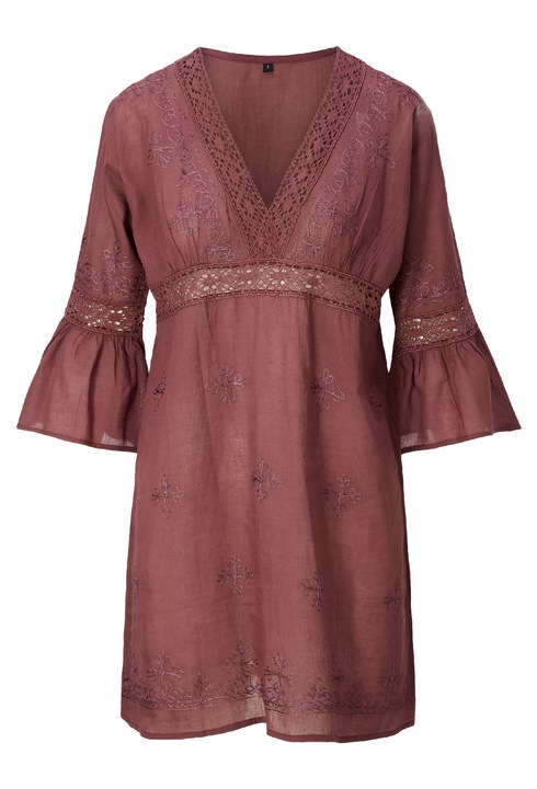 LingaDore, Rochie de plaja cu decolteu in V, Maro