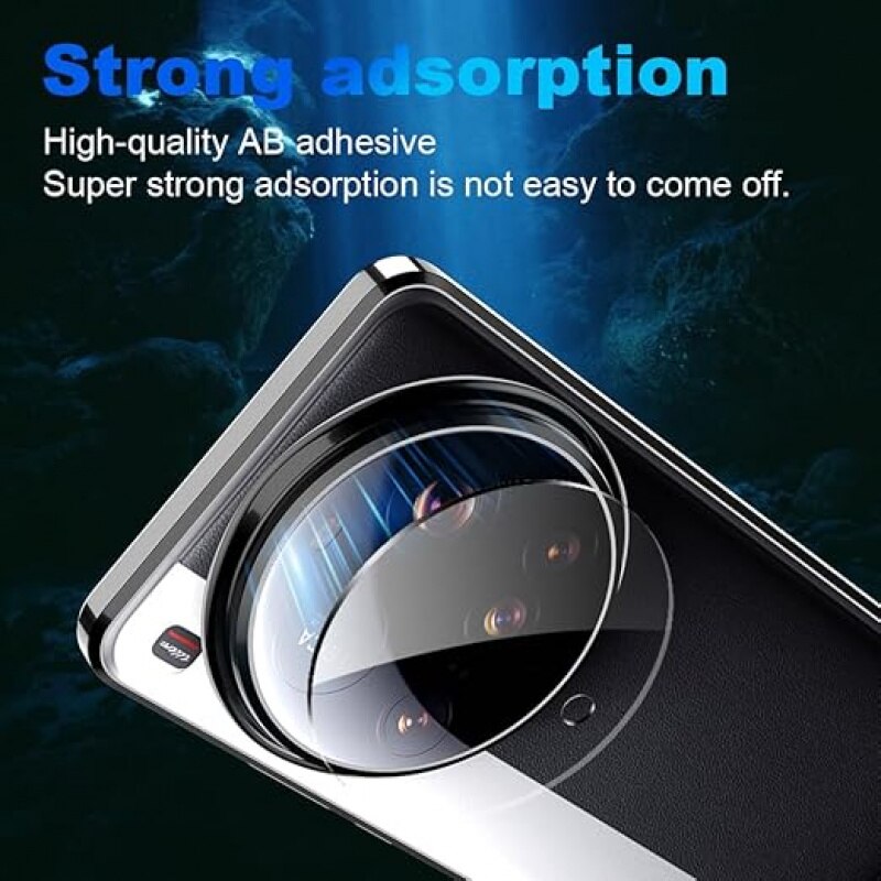 Set 2 Folii Protectie Camera Foto Transparenta din Sticla Securizata 9H pentru Xiaomi 15 Ultra