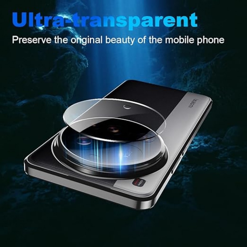 Set 2 Folii Protectie Camera Foto Transparenta din Sticla Securizata 9H pentru Xiaomi 15 Ultra