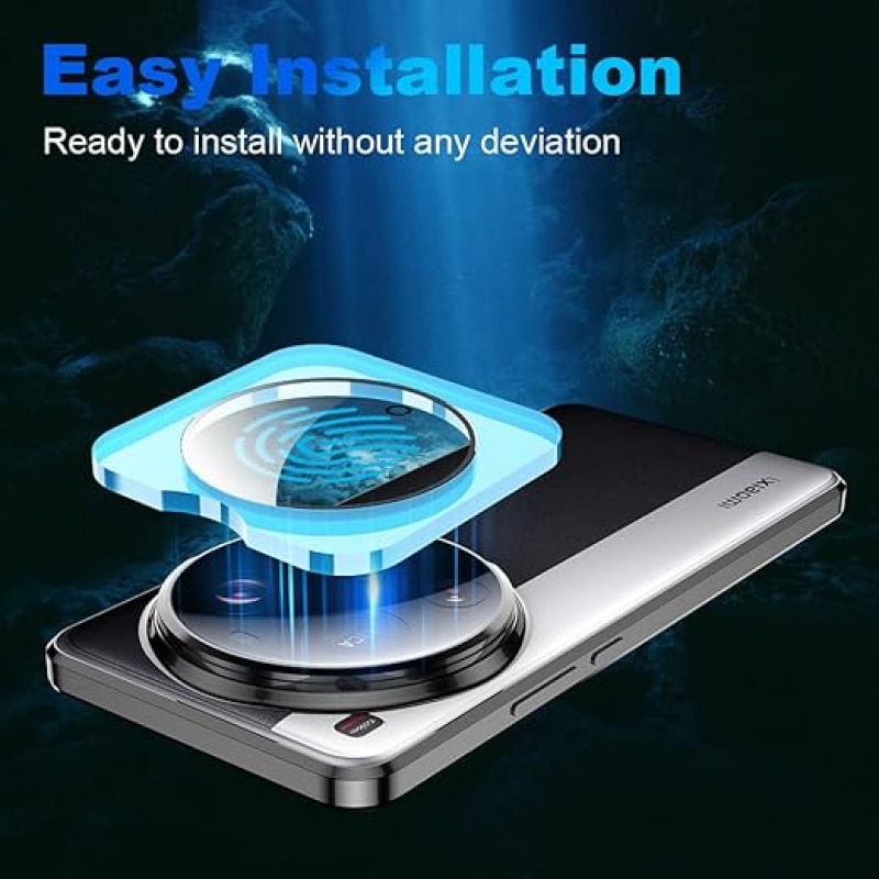 Set 2 Folii Protectie Camera Foto Transparenta din Sticla Securizata 9H pentru Xiaomi 15 Ultra