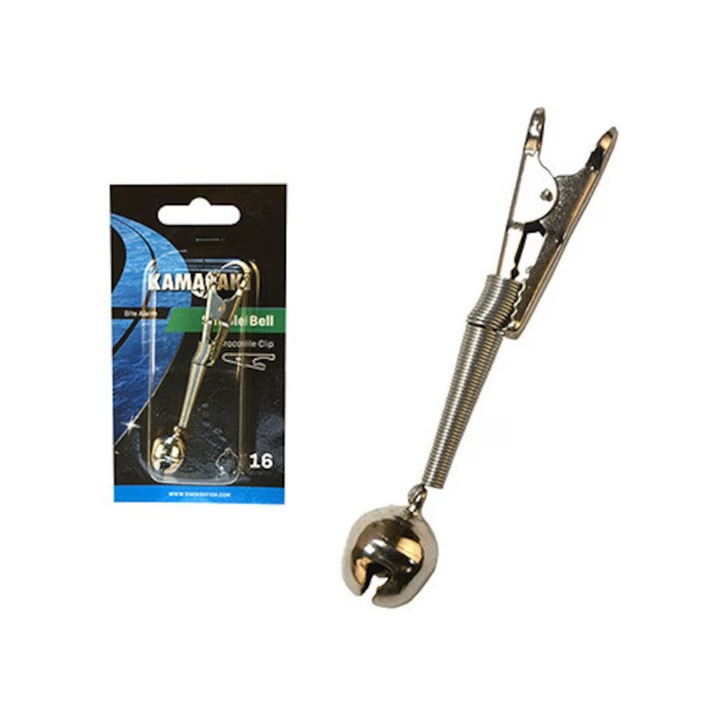 Clopotel pentru pescuit, Kamasaki, arc metalic, diametru 16mm, lungime brat 50mm