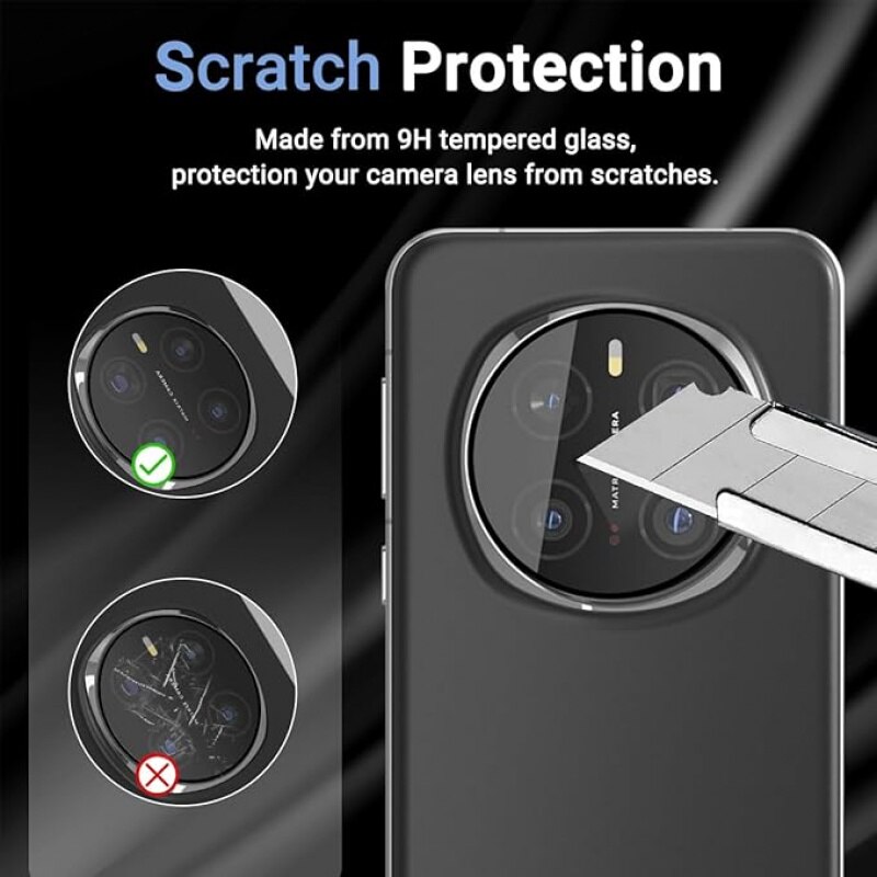 Set 2 Folii Protectie Camera Foto din Sticla Securizata 9H pentru Honor Magic 7 Pro, Transparenta, Anti-scratch