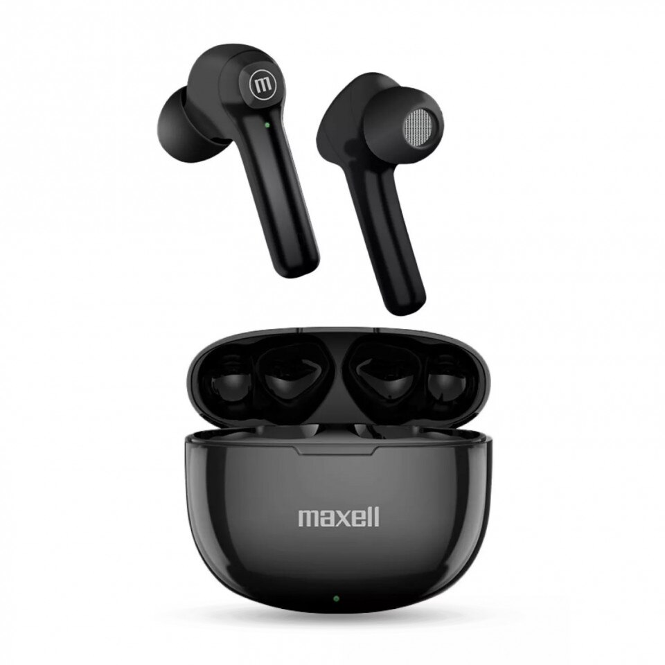 Casti Maxell in-ear bluetooth, sunet stereo ultra bas, negru