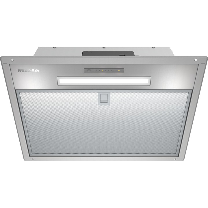 Hota incorporabila Miele DAE 1530, Putere de absorbire 415 m3/h, CleanCover, Iluminare LED, Clasa B, 53 cm, Inox