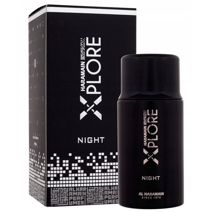 Al Haramain Xplore Night EDP unisex 100ml, oriental, note de bergamota, lamaie, paciuli
