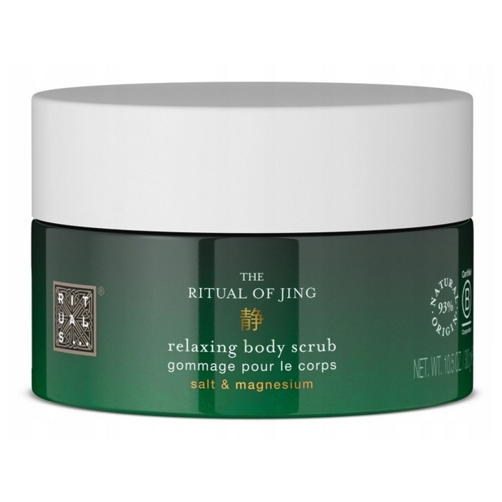 Scrub de corp, Rituals, The Ritual of Jing, cu sare, 300 g, pentru toate tipurile de piele, efect relaxant