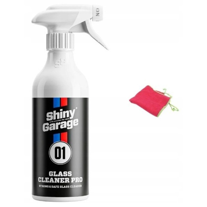 Detergent pentru geamuri Shiny Garage Glass Cleaner Pro, 1L, eficient, sigur, fara dungi