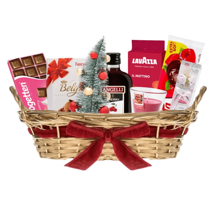 Cos Cadou Regal - Selectie Premium de Delicii si Decoratiune Festiva