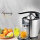Storcator de citrice KB ELEMENTS Squeezy 300 W, Inox, Recipient 700 ml, Doua conuri de presare, Anti picurare, Componente detasabile, Cioc de scurgere blocabil, Curatare usoara