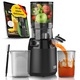 Storcator de fructe cu presare lenta LEBENLANG, 250W, deschidere 135mm, recipient suc 1L, negru, include 2 pahare si perie de curatare