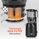 Storcator de fructe cu presare lenta LEBENLANG, 250W, deschidere 135mm, recipient suc 1L, negru, include 2 pahare si perie de curatare