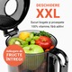 Storcator de fructe cu presare lenta LEBENLANG, 250W, deschidere 135mm, recipient suc 1L, negru, include 2 pahare si perie de curatare