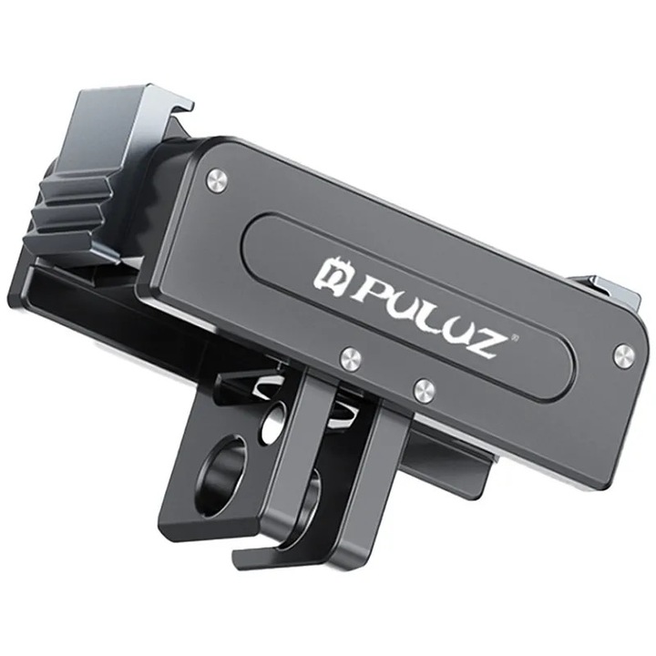Suport metalic magnetic PULUZ, negru, dimensiuni 4.02x2.1x1.56cm, pentru camere DJI Osmo