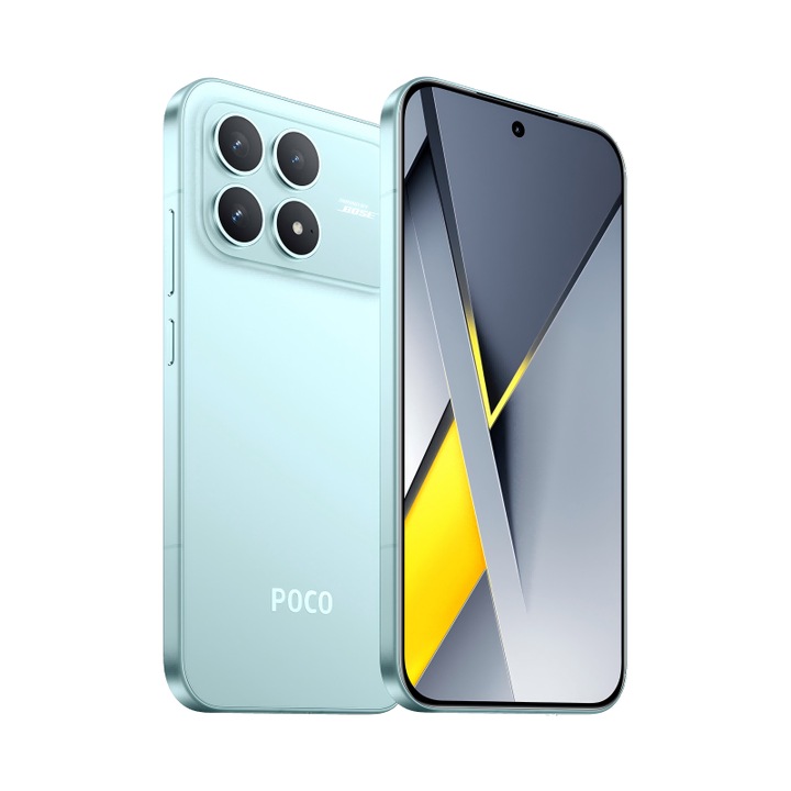 Мобилен телефон Poco F8 Pro, 12GB RAM, 512GB, 5G, Син