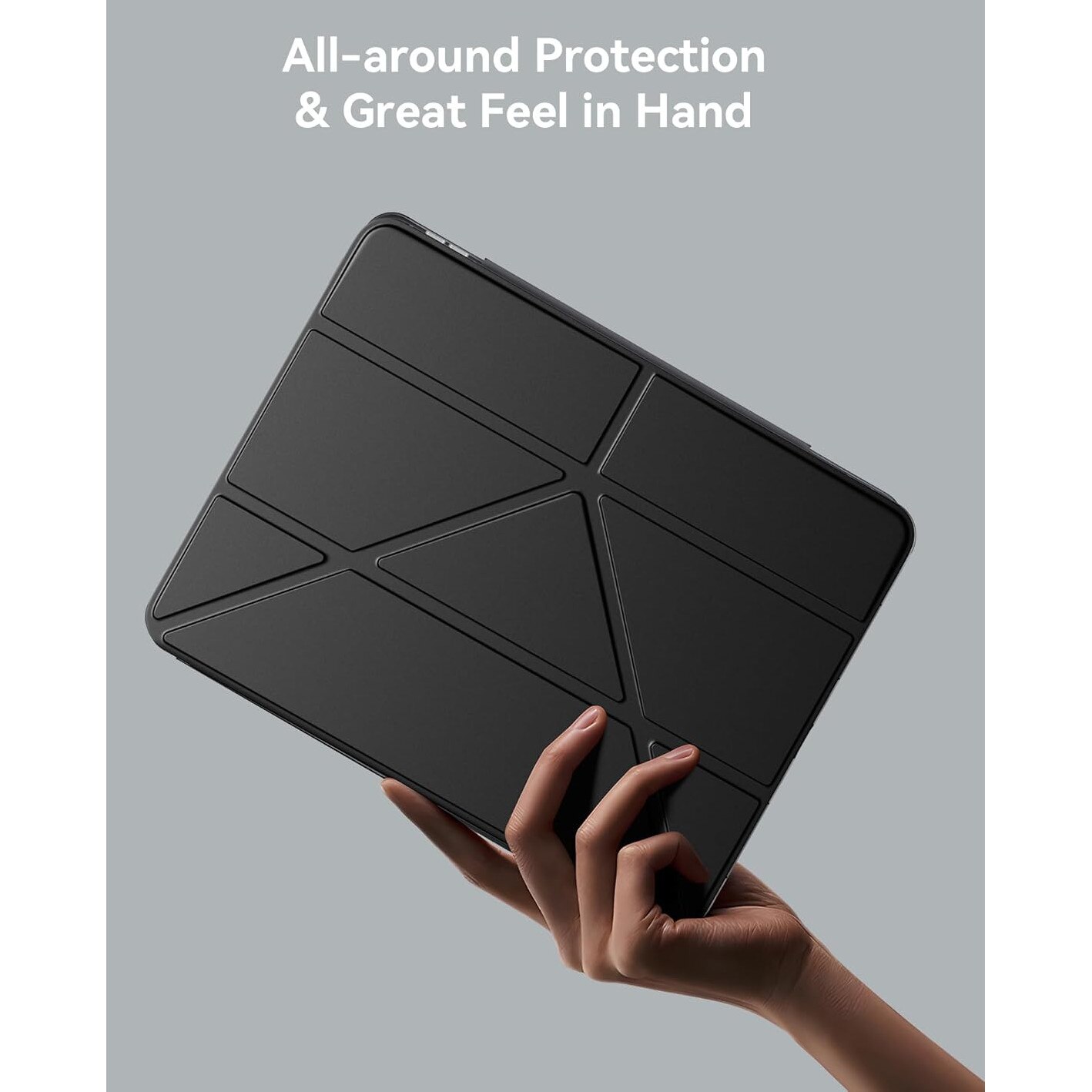 Husa Trifold Magnetica pentru iPad Pro 11 Inch M5 2025 / M4 2024, Smart Cover, Suport Stylus