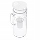 Cana filtranta Wessper D4 BOROSILICATE, sticla borosilicata, 2L met LED contor, BPA Free, set met 6 filtru de apa Aquaclassic, alb