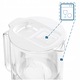 Cana filtranta Wessper D4 BOROSILICATE, sticla borosilicata, 2L met LED contor, BPA Free, set met 6 filtru de apa Aquaclassic, alb