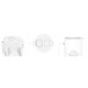 Cana filtranta Wessper D4 BOROSILICATE, sticla borosilicata, 2L met LED contor, BPA Free, set met 6 filtru de apa Aquaclassic, alb
