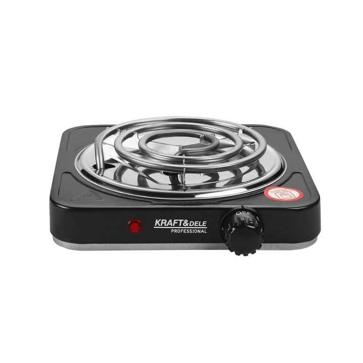Aragaz electric, portabil, 1500 W, gri, Kraft
