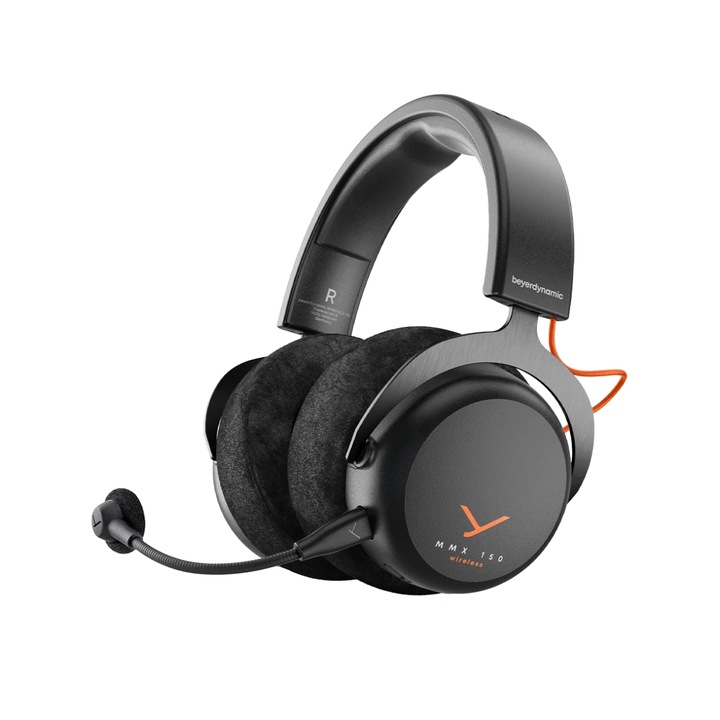 Căști wireless Beyerdynamic MMX 150 cu microfon, pe ureche, Bluetooth, negru