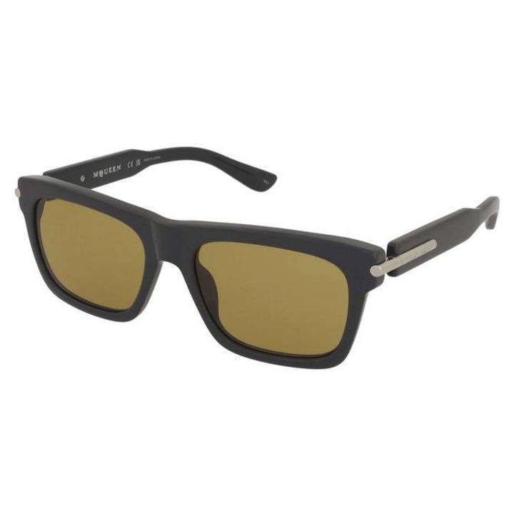 Ochelari de soare bărbați, Alexander McQueen, AM0495S 003, plastic, negru