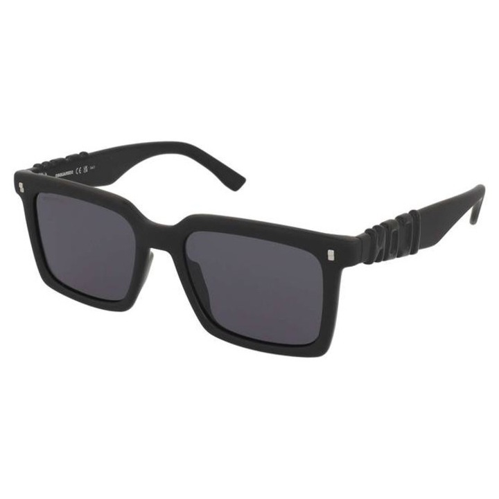 Ochelari de soare, Dsquared2, ICON 0025/S, plastic durificat, mat, negru