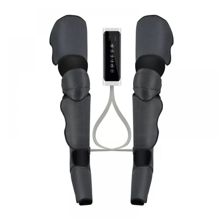 FENIKEST WY-801 lábmasszírozó készülék, légkompressziós és fűtés funkcióval, 3 program, 3 intenzitási szint, nyirokdrenázs, talp-, lábszár- és combmasszázs, relaxáció, keringés javítása és fájdalomcsökkentés