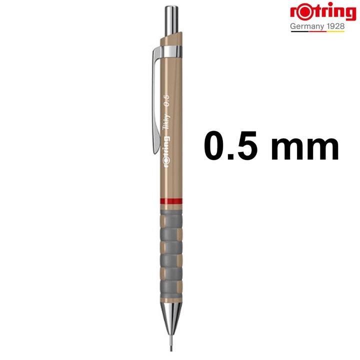 Creion Mecanic 0.5mm cu Design Ergonomic pentru Scris si Desen, cu Finisaj Maro Clasic si Elegant