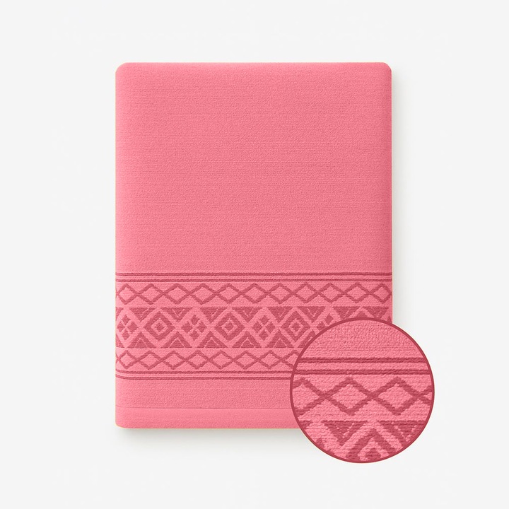 Prosop baie Bumbac 100%, Modis, Moale & Absorbant, Roz Pudrat, 50x85cm