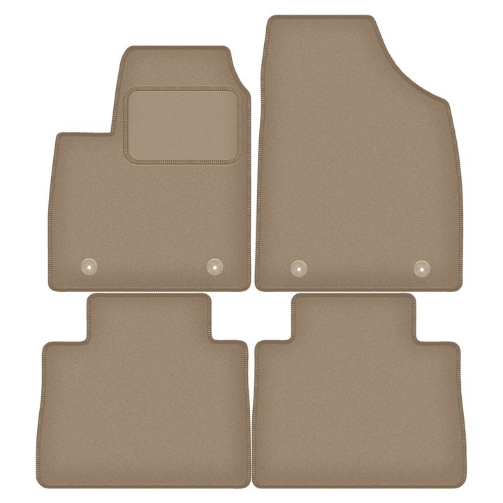 Set covorase auto Wielganizator WLG-CARLUX, polipropilen, bej, 2400 g/m, pentru MG HS SUV (2018-)