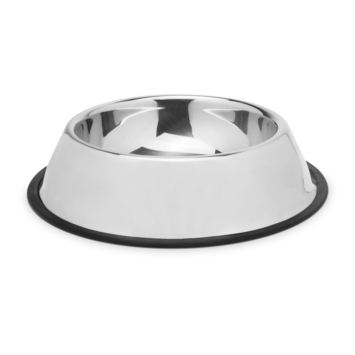 Yummie klasszikus tál kutyáknak/macskáknak - 18 cm, rozsdamentes acél (csúszásmentes)