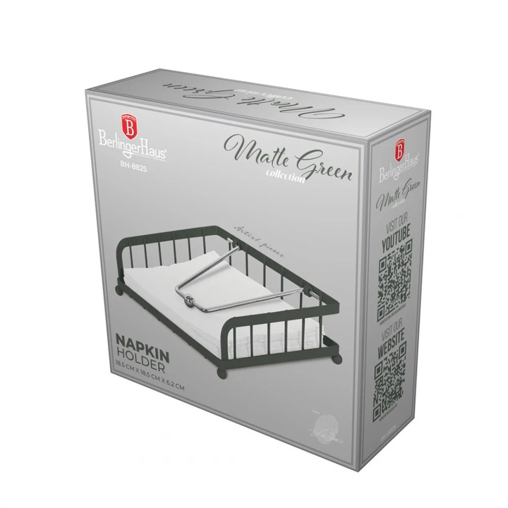 Suport servetele, verde mat - BH/8825