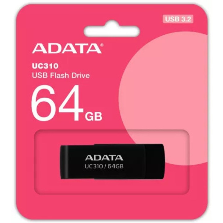 Memorie USB ADATA 64GB USB 3.2 Gen1 Negru