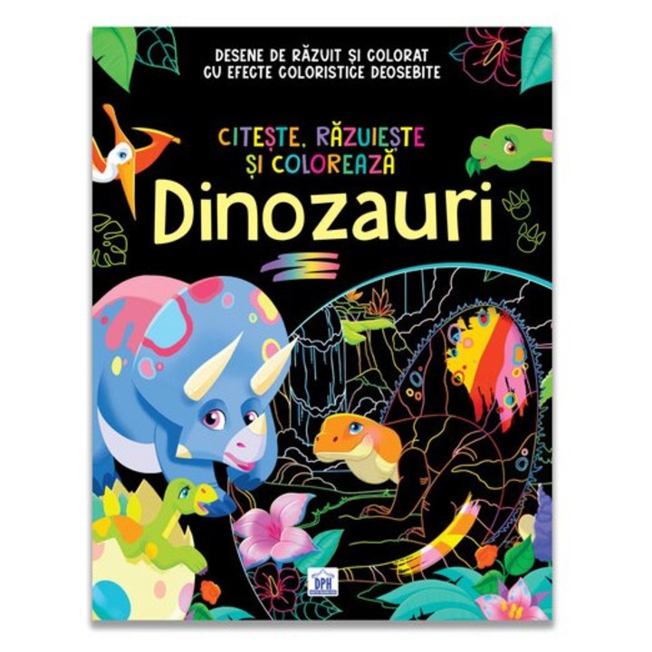 Citeste, razuieste si coloreaza. Dinozauri