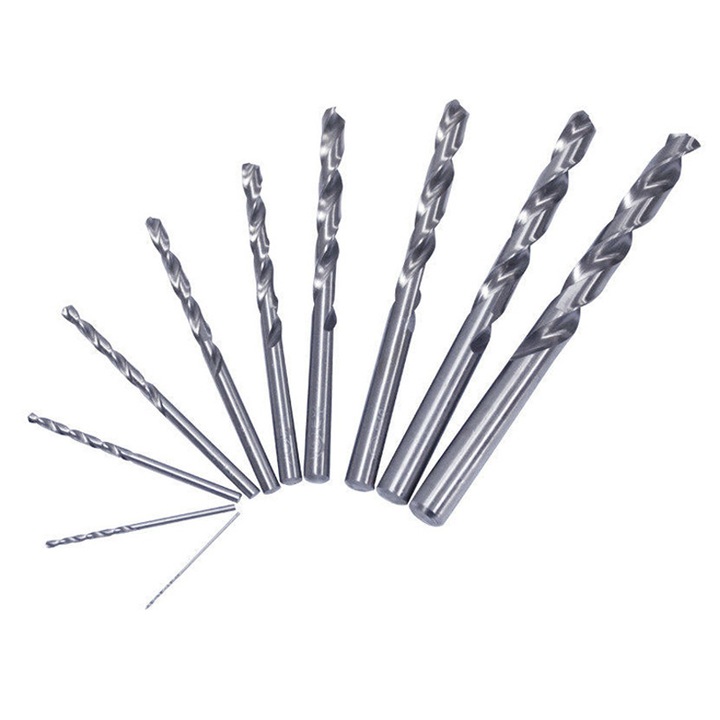 Set burghie HSS-G 14-16mm, 8-13mm, 1-7.5mm, 19 piese, culoare naturala