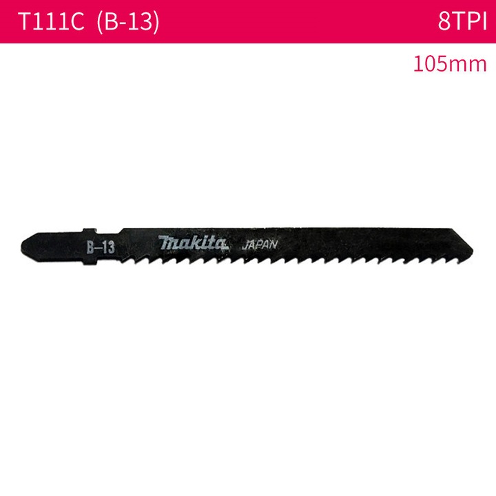 MAKITA B-13 Lama de ferastrau gaura de cheie, Lama de ferastrau curbata pentru Metal/Lemn/Placa, 105mm, 8 TPI