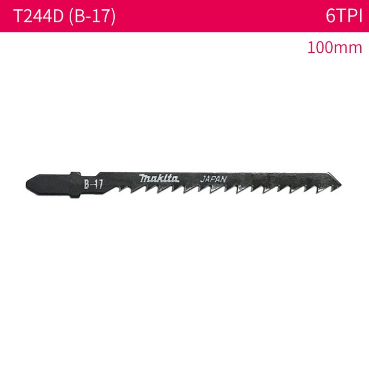 MAKITA B-17 Lama de ferastrau gaura de cheie, lama de ferastrau curbata pentru metal/lemn/placa, 100mm, 6 TPI