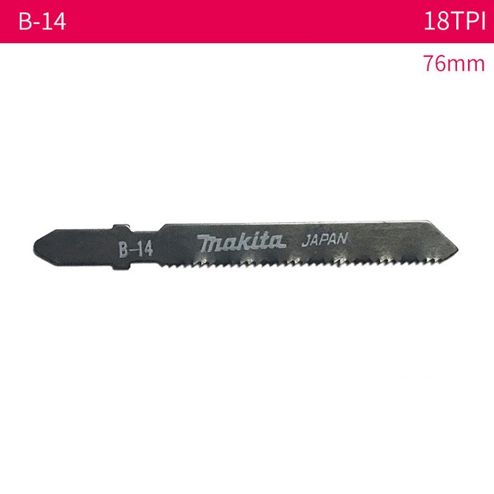 MAKITA B-14 Lama de ferastrau pentru gauri, Lama de ferastrau curbata pentru Metal/Lemn/Placa, 76mm, 18 TPI