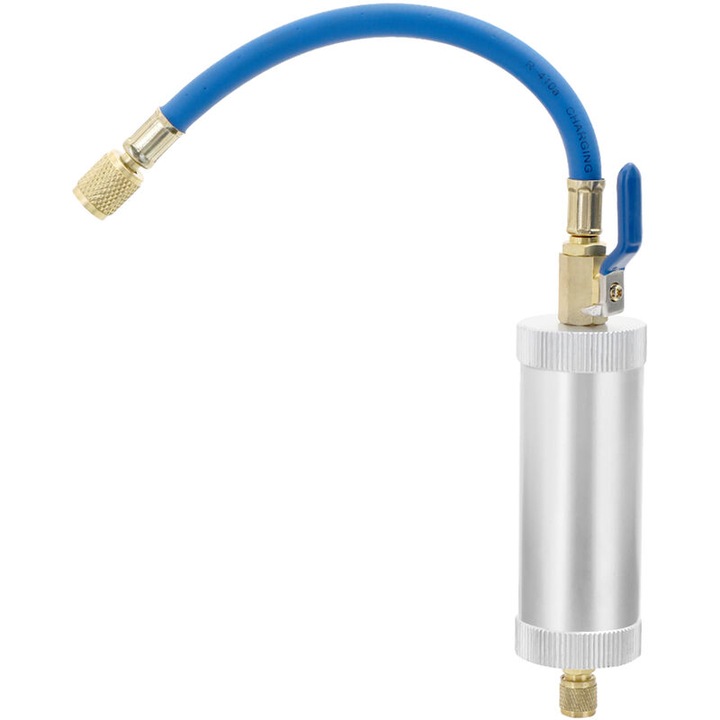 Olajbefecskendező autóklímához, 2 oz, 1/4 SAE, fém, nagy kapacitású