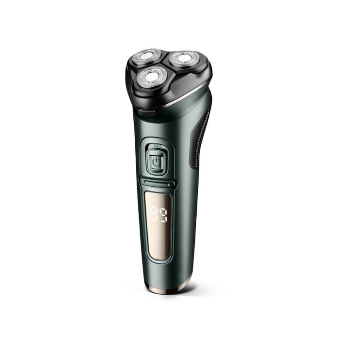 Aparat de ras digital plutitor cu trei capete