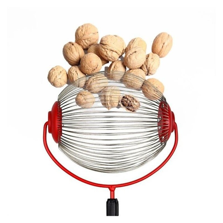 Razuitor de nuci cu maner telescopic, pentru nuci si castane, design portabil, material rezistent, accesorii unelte gradinarit