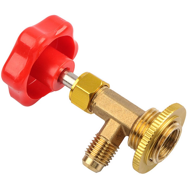 Hűtőközeg töltőszelep, 11 mm, fém, légkondicionálóhoz és hűtőszekrényhez, 3 színű készlet: ezüst, piros, zöld