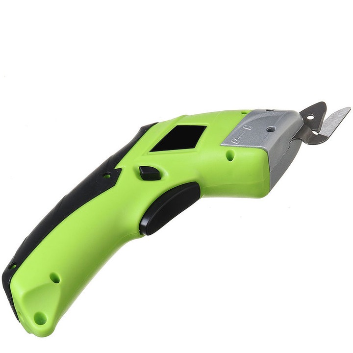 Cutter de tesaturi, E34798, verde, 235x85mm, set cu 1 cutit, 2 lame, adaptor de alimentare, husa de transport