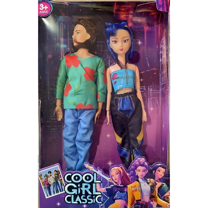 Комплект кукли K-pop Аbby, Zoey, 2 броя, многоцветен, 30 см