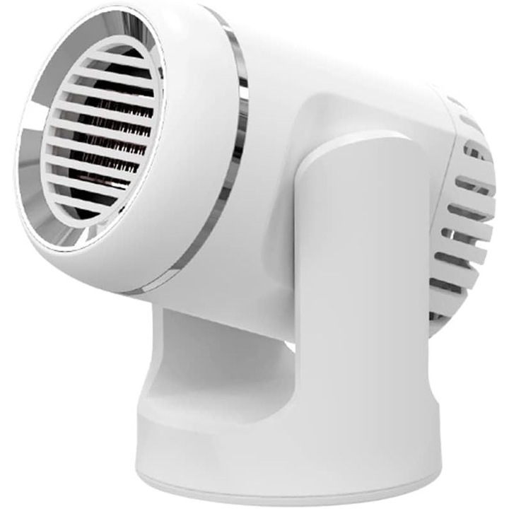 Ventilator auto 2 in 1, incalzitor-portabil, defrostare, racire, 12V, unghi de 360 grade