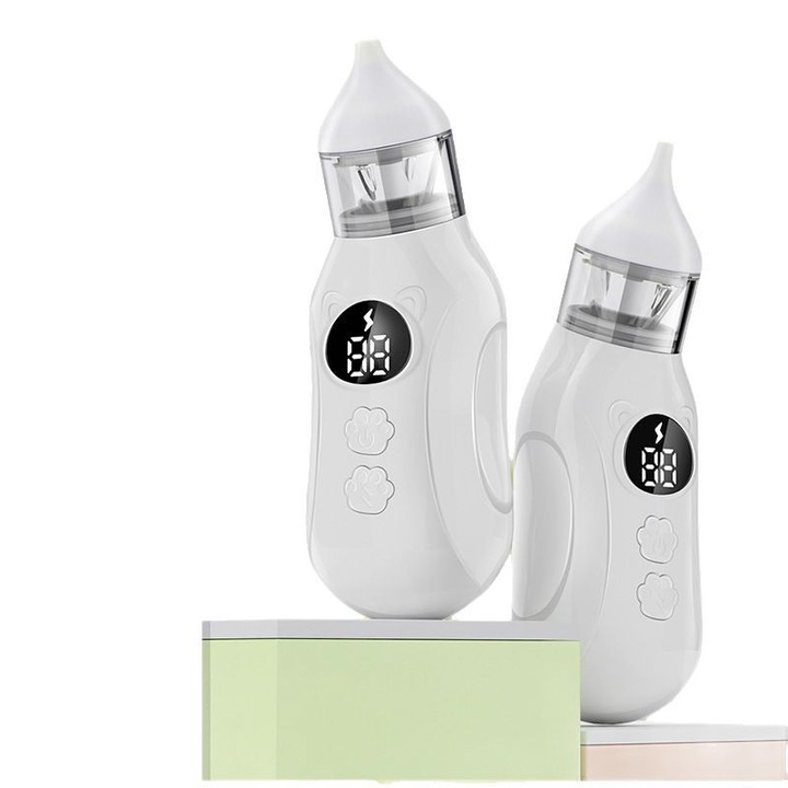 Aspirator nazal electric pentru copii, tehnologie anti-reflux, capete de aspirare din silicon, 0-5 ani
