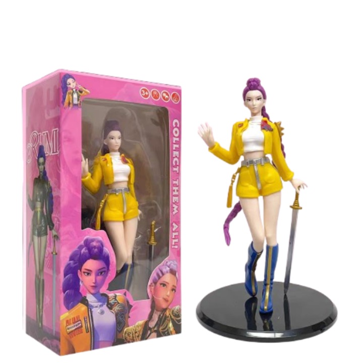 Figurine K-POP Witcher Girls, decoratiuni birou, galbene, Rumi