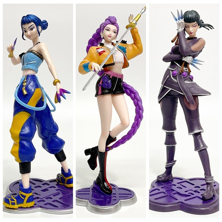 Figurine K-POP Witch Hunter Girls, set 3 persoane, Zoey, Rumi, Mira