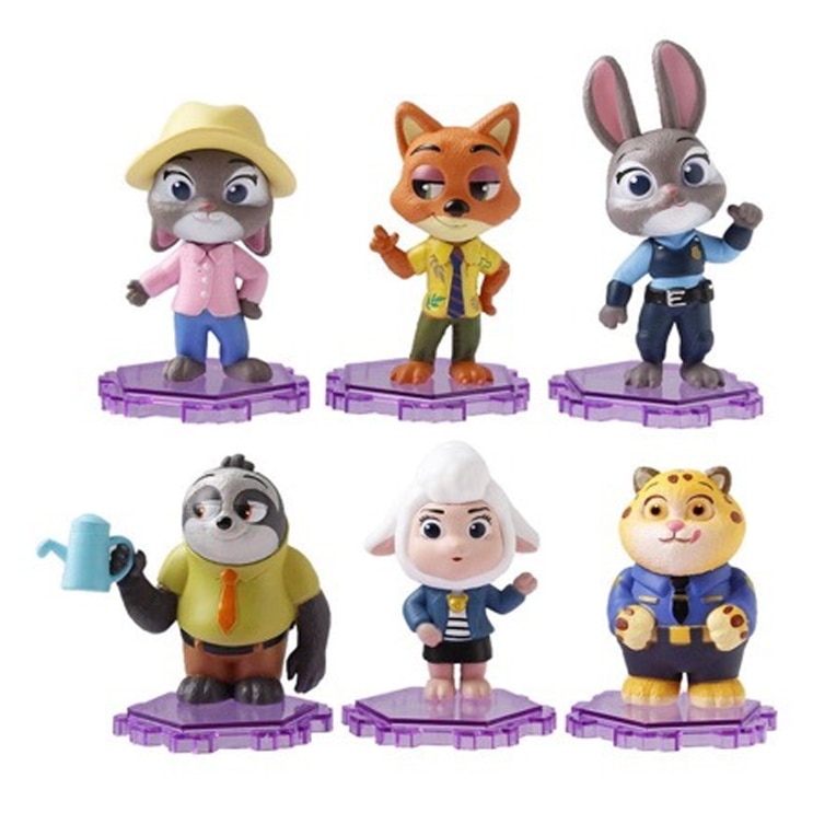 Figurine decorative Zootopia, set 6 piese, 11cm - eMAG.ro