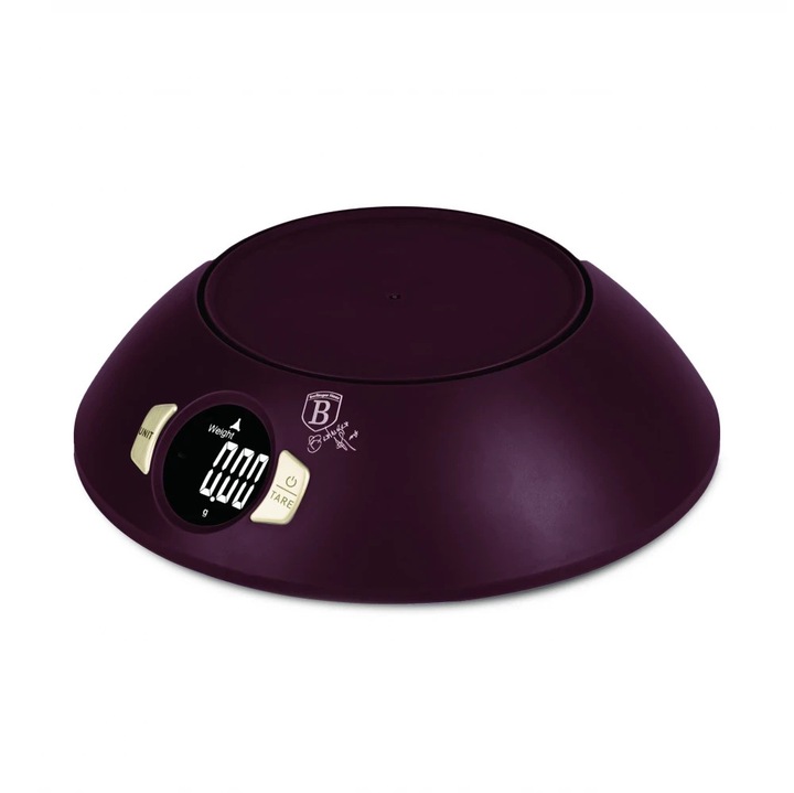 Cantar de bucatarie cu bol, bordeaux mat - BH/9615N